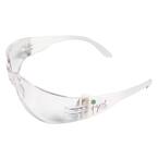 Lucy Ladies Eye Protection, White Frame with Girl Power Logo/Clear Anti-Fog Lens
