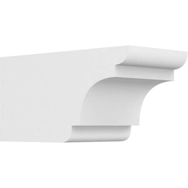 Ekena Millwork 6 in. x 6 in. x 12 in. Standard New Brighton Architectural Grade PVC Rafter Tail Brace