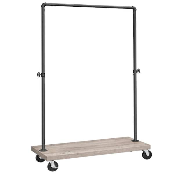 Unbranded Black Metal Garment Clothes Rack 41 in. W x 63 in. H