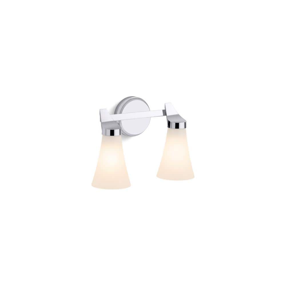 Simplice 2-Light Polished Chrome Wall Sconce price history on PriceWatchPro