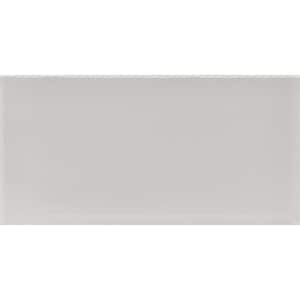 Beige 8-in. x 16-in. Subway Polished Glass Floor and Wall Tile (13.33 Sq ft/case)
