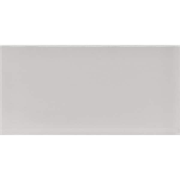 Apollo Tile Beige 8-in. x 16-in. Subway Polished Glass Floor and Wall Tile (13.33 Sq ft/case)