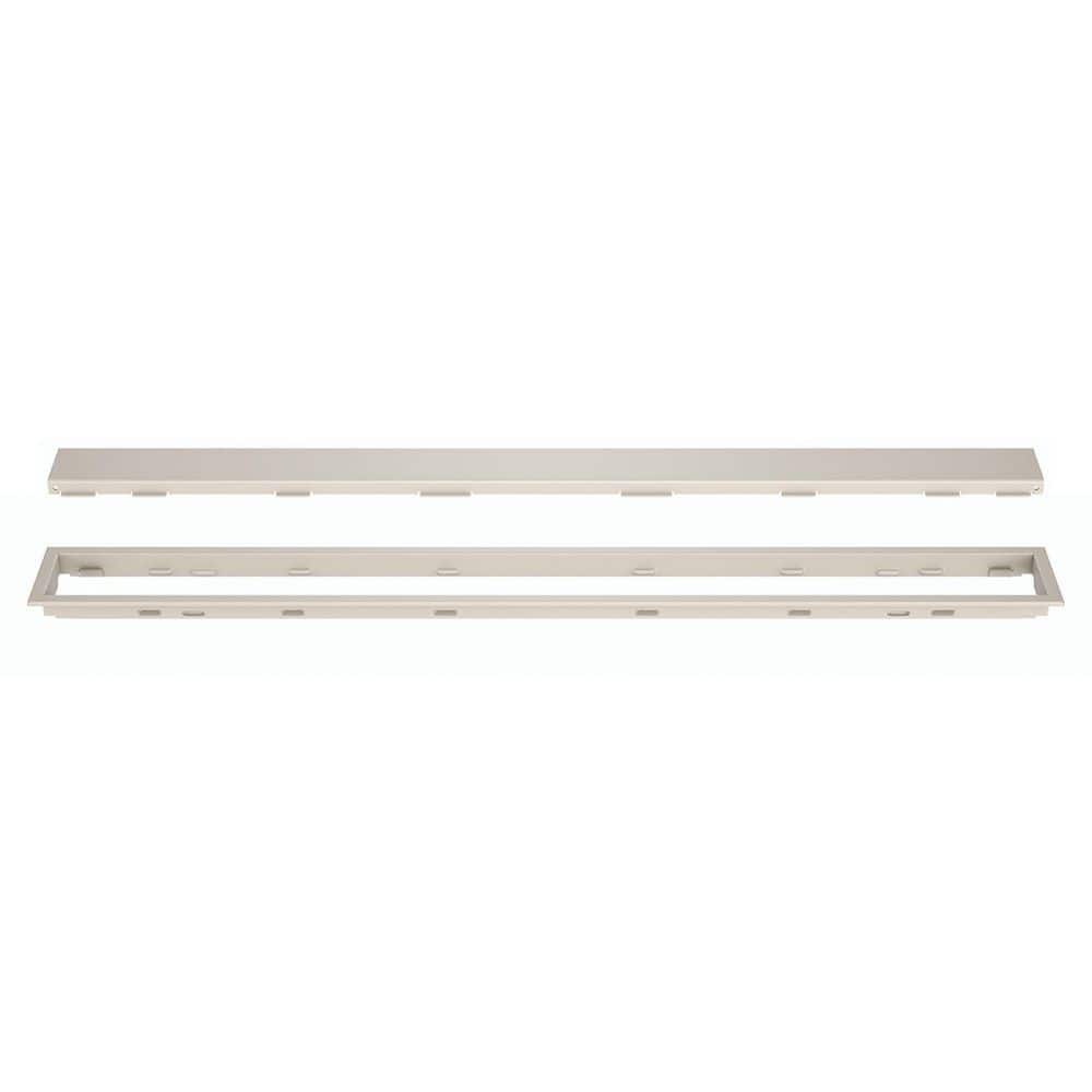 Kerdi-Line Cream 55-1/8 in. Solid Linear Drain Grate Assembly Floor Installation Kit for Accessory price history on PriceWatchPro