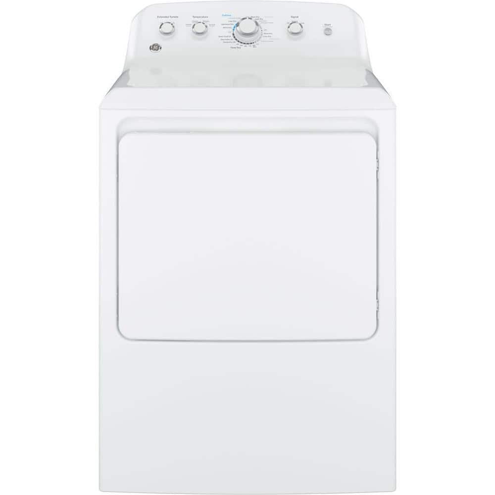 GE 7.8 cu.ft. Smart Front Load Gas Dryer in White with Steam and Sanitize  GFD65GSSVWW - The Home Depot