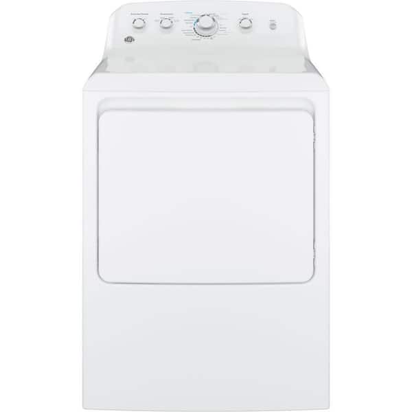 GE 7.2 cu. ft. White Gas Vented Dryer with Wrinkle Care