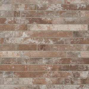 Scotch Sand Terracotta 1.88 in. x 17.71 in. Matte Porcelain Floor and Wall Tile 8.28 sq. ft./Case