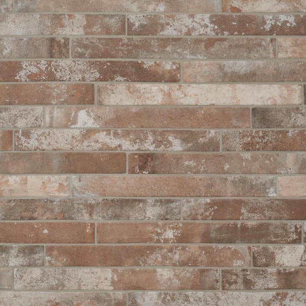 Scotch Sand Terracotta 1.88 in. x 17.71 in. Matte Porcelain Floor and Wall Tile 8.28 sq. ft./Case