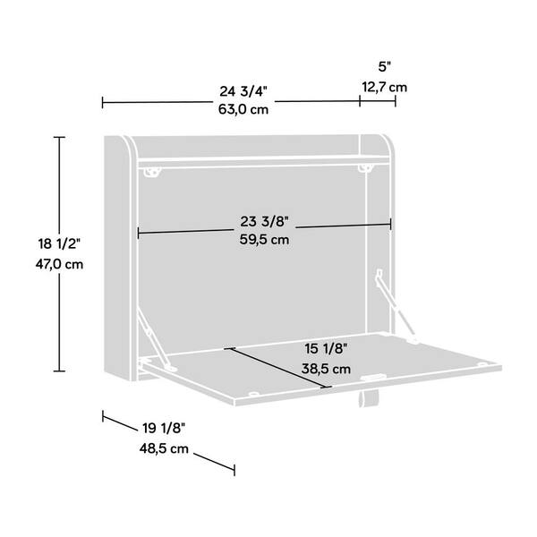 sauder wall desk