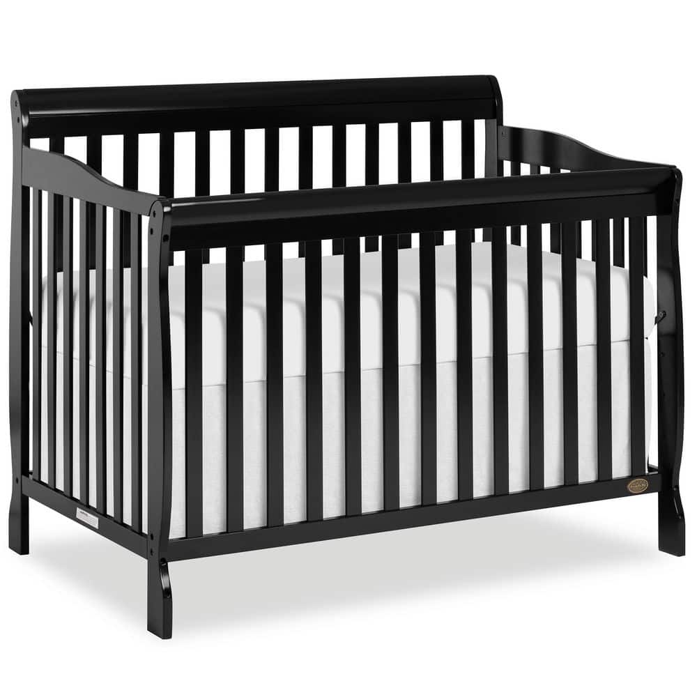 Black Ashton Convertible 5-in-1 Crib