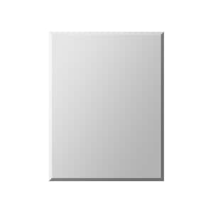 20 in. W x 26 in. H Rectangular Silver Aluminium Alloy Recessed or Surface Mount Medicine Cabinet with Mirror