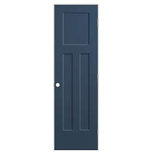 24 in. x 80 in. 3-Panel Winslow Left-Hand Hollow Core Night Tide Molded Composite Single Prehung Interior Door