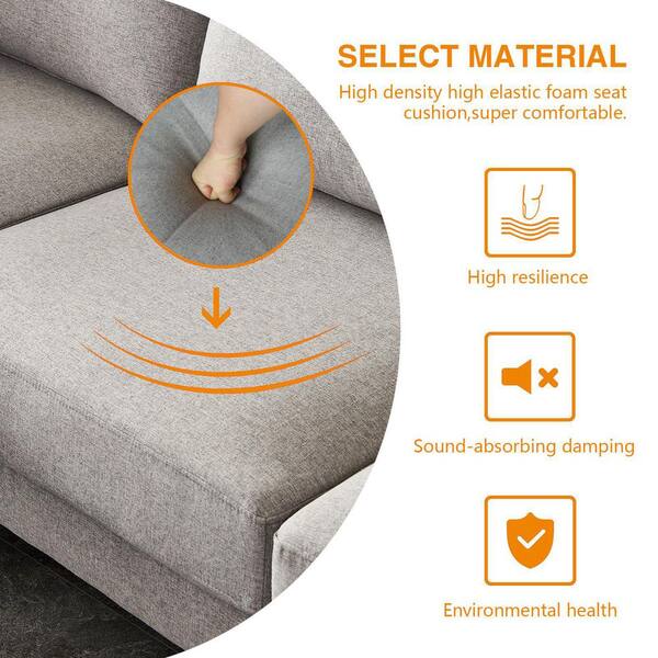 Easy Rise Firm Density Foam Seat Cushion, Square
