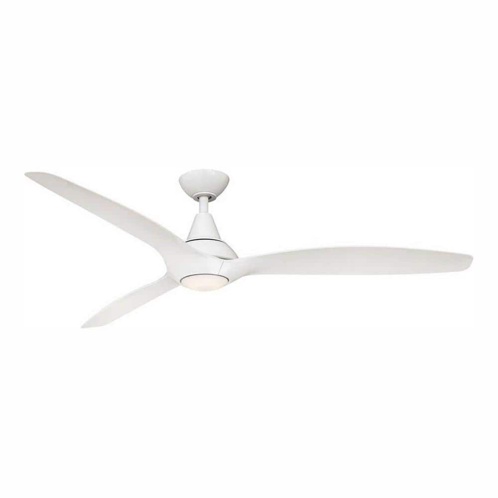 Home Decorators Collection Tidal Breeze 60 in. LED Indoor White Ceiling Fan with Light Kit and Remote Control 54763 Sansujyuku sansujyuku.com