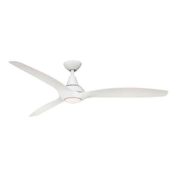 Home Decorators Collection Tidal Breeze 60 in. LED Indoor White Ceiling Fan with Light Kit and Remote Control