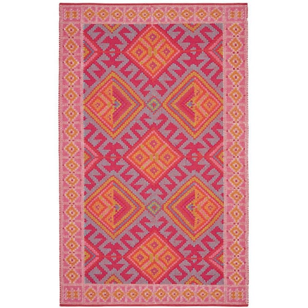 Valencia Kilim Handwoven Spice 8 ft. x 10 ft. Outdoor Area Rug