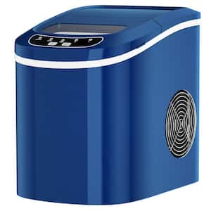 VIVOHOME 9.5in. 27lb./Day Electric Portable Ice Maker with Hand Scoop and  Self Cleaning Function in Navy Blue X003P4D44N - The Home Depot