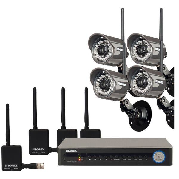 Lorex Eco 8 CH 500 GB Hard Drive Surveillance System with (4) 480 TVL Cameras-DISCONTINUED