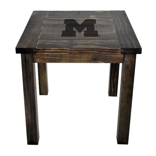 IMPERIAL University Of Michigan Reclaimed Side Table