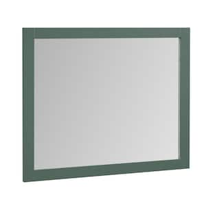 Galsaky 40 in. W x 32 in. H Rectangular Framed Surface-Mount Bathroom Vanity Mirror in Forest Green