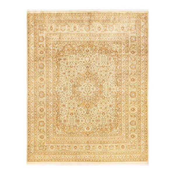 Mogul Traditional Ivory 8 ft. x 9 ft. 10 in. Oriental Area Rug