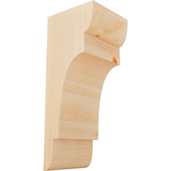Ekena Millwork 5-1/2 in. x 6 in. x 14 in. Douglas Fir New Brighton Smooth Corbel