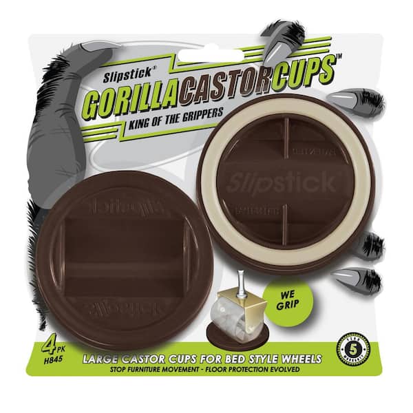 Gorilla Floor Protection Gorilla 2.25 in. Brown Caster Cup Pads 4-Pack