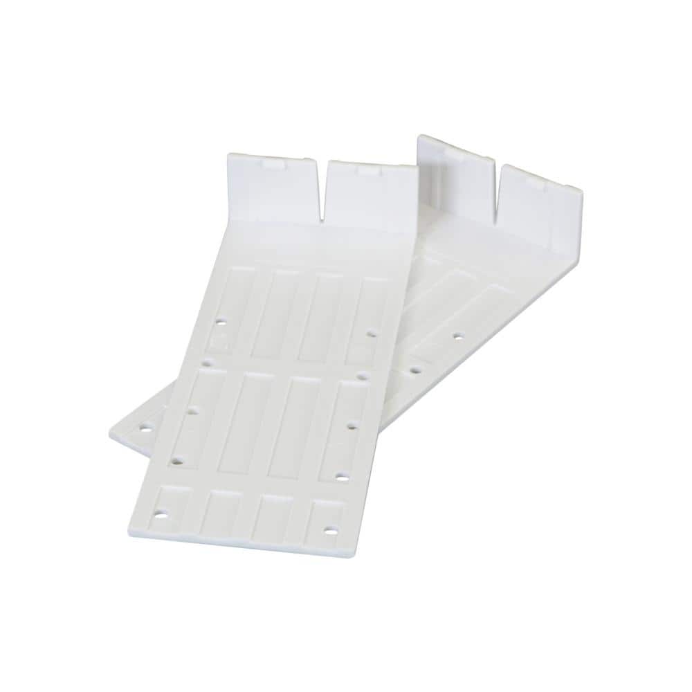 4 in. Mounting Brackets in White ABS Plastic for Supply Outlet Box (2-Pack) price history on PriceWatchPro