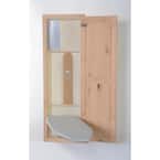 In-Wall Ironing Center Knotty Alder with Shaker Door