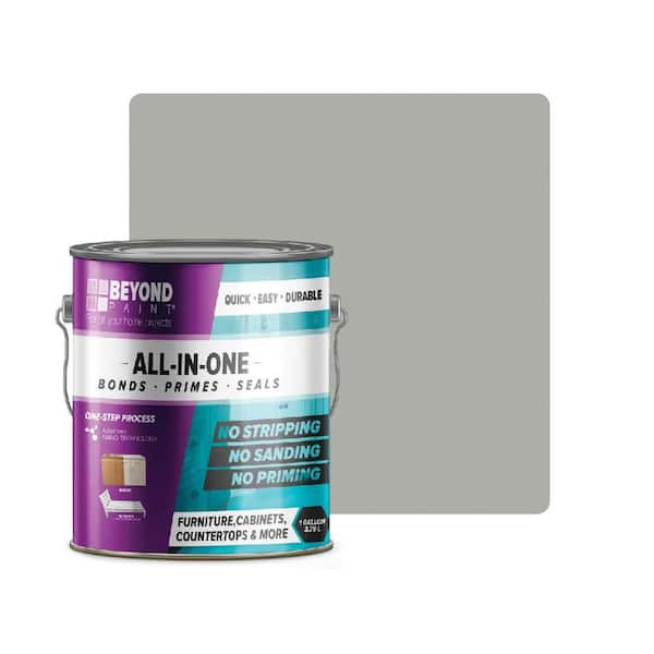 BEYOND PAINT 1 gal. Soft Gray Furniture, Cabinets, Countertops and More Multi-Surface All-in-One Interior/Exterior Refinishing Paint