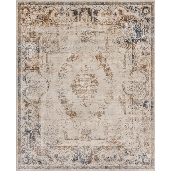 Unique Loom Chateau Lincoln Beige 8' 0 x 10' 0 Area Rug
