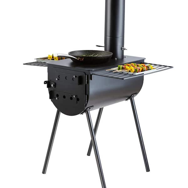 VEVOR Wood Stove 118 in. Alloy Steel Camping Tent Stove, Portable Wood Burning Stove 3000 cu. In. Hot Tent Stove for Outdoor