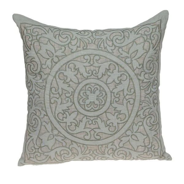 PARKLAND COLLECTION Fluera Traditional Beige Throw Pillow