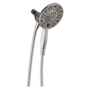 Details about   Brushed nickel Shower heads combo with two spray setting fixed shower head and t 