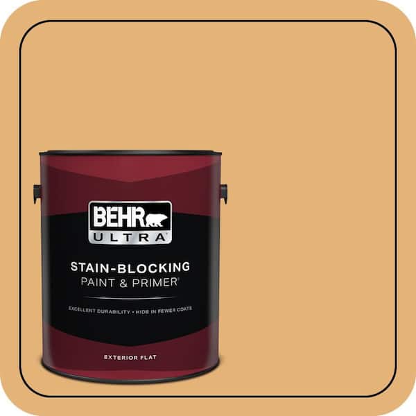 BEHR ULTRA 1 gal. #300D-4 High Plateau Flat Exterior Paint & Primer