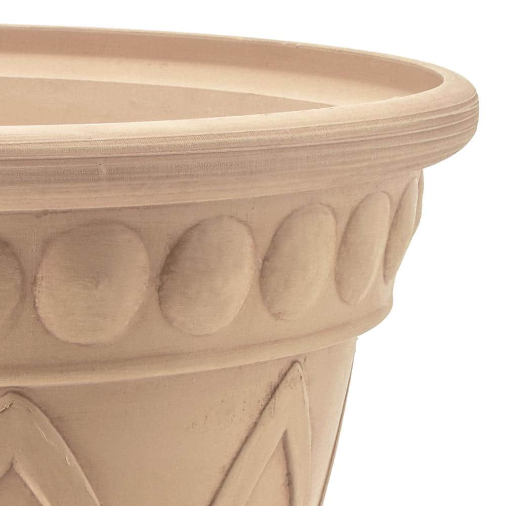 Beige Medium Cone Shaped Outdoor/Indoor Urn Planter
