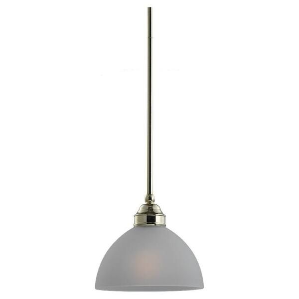 Generation Lighting Linwood 1-Light Polished Brass Mini Pendant