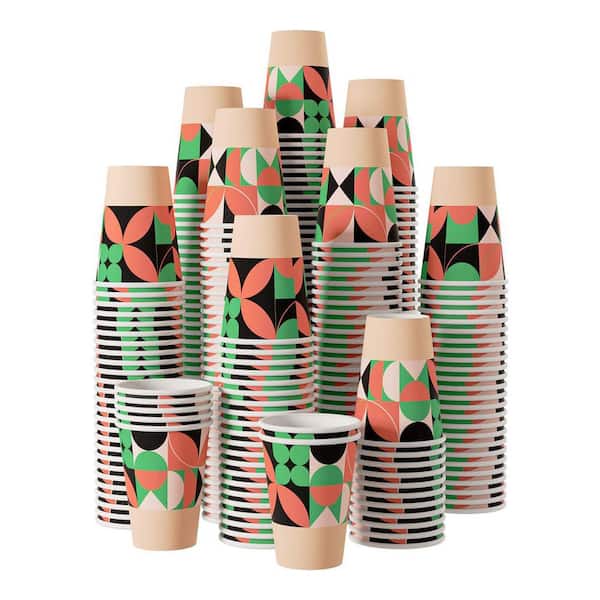 12 in. Multicolor Disposable Paper Cups Disposable Tableware Product Type Drinking Cups (270 Pack Per Case)