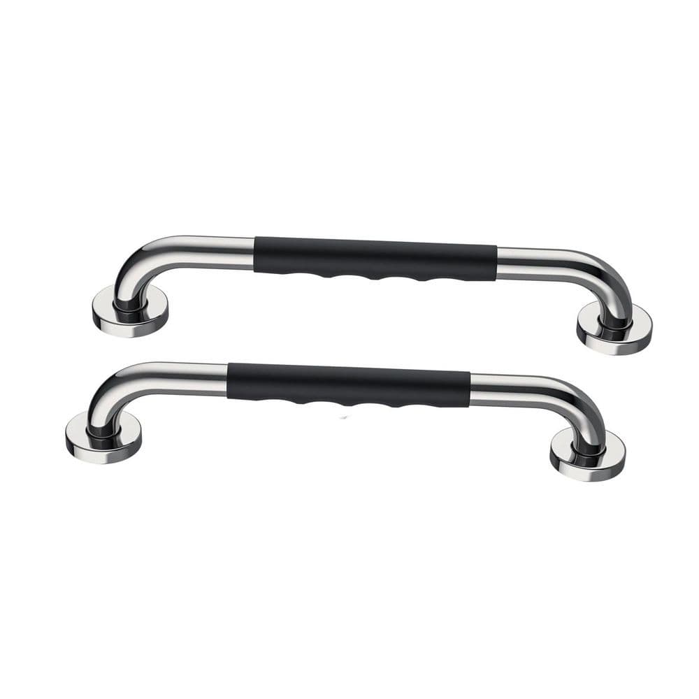 16 in. Wall Mount Safety Handrail Anti Slip Bathroom Shower Grab Bar with A