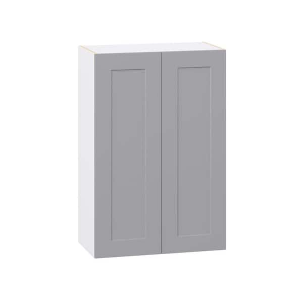 Roseland 27 in. W x 14 in. D x 40 in. H Assembled Shaker Wall Kitchen Cabinet in Slate Gray
