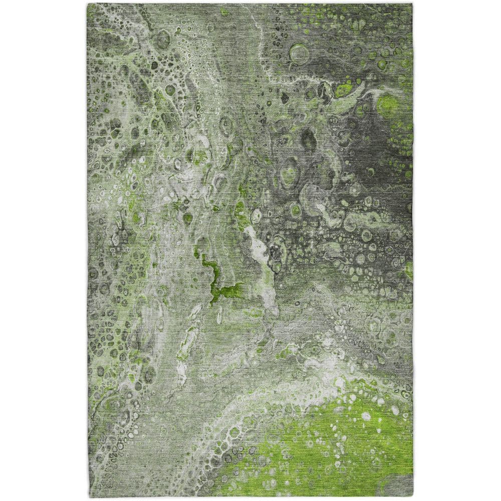 Dream Shag Premium Machine Washable Abstract ADS588 Aloe 10 ft. x 14 ft. Area Rug price history on PriceWatchPro