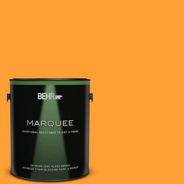 BEHR MARQUEE 1 gal. #P250-7 Blazing Bonfire Semi-Gloss Enamel Exterior Paint & Primer