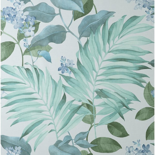 Fine Decor Eden Grey Tropical Wallpaper Sample