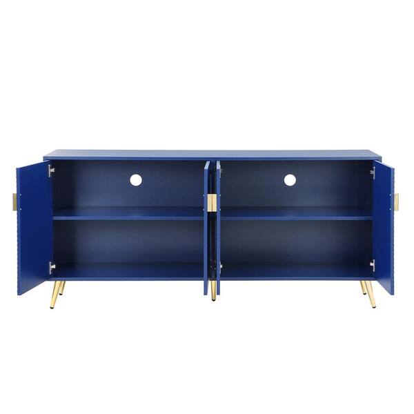 63 in. W x 15.7 in. D x 29.5 in. H Bathroom Blue Linen Cabinet 2023-11 ...