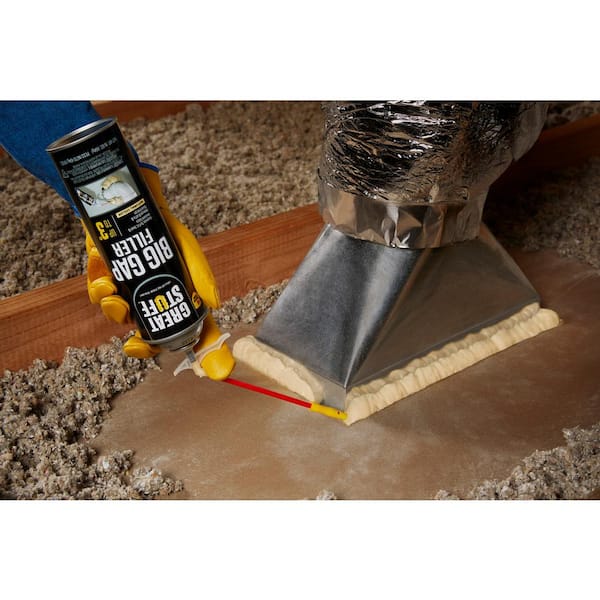 GREAT STUFF 16 oz. Big Gap Filler Insulating Spray Foam Sealant with Quick  Stop Straw 99053938 - The Home Depot