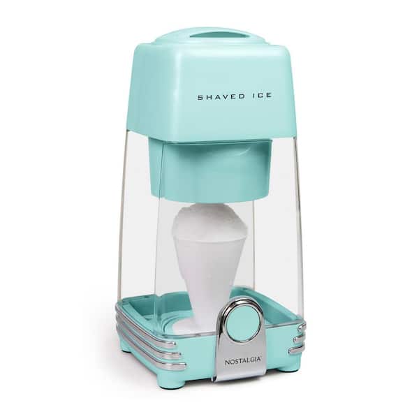 Nostalgia 4.0 lb. 24 oz. Electric Shaved Ice and Snow Cone Machine in Aqua