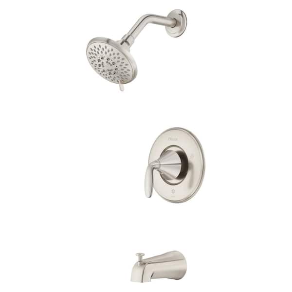Winfield Single Handle 5-Spray Tub and shower Faucet 1.75 GPM in Brushed Nickel