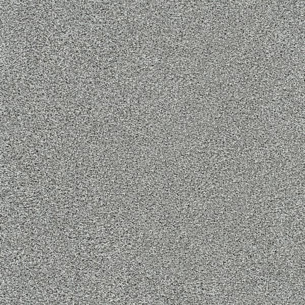 Lifeproof Evermore III - Willow Gray - 65 Oz. SD Polyester Texture Installed Carpet