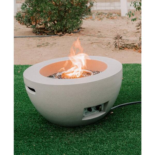 Kante 25 In W X 13 4 H Outdoor, Modern Fire Pit Table Propane