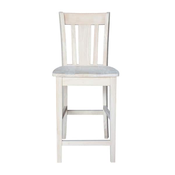 International Concepts 24 In Unfinished Wood Bar Stool S 102 The Home Depot In Unfinished Wood Bar Stool S 102, Unfinished Furniture Stools