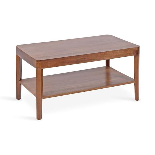 Talcott 36 in. Walnut Brown Rectangle Wood Coffee Table